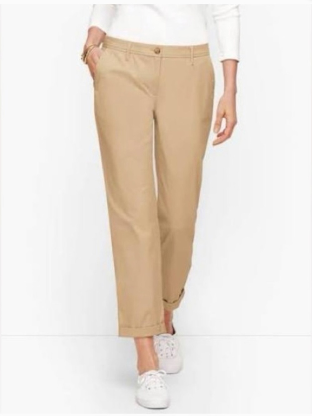 Talbots Girlfriend Chino/Super Soft Chino size 8 - Picture 1 of 5